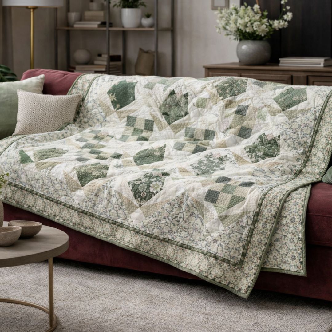 DARK BLOSSOM QUILT PATTERN