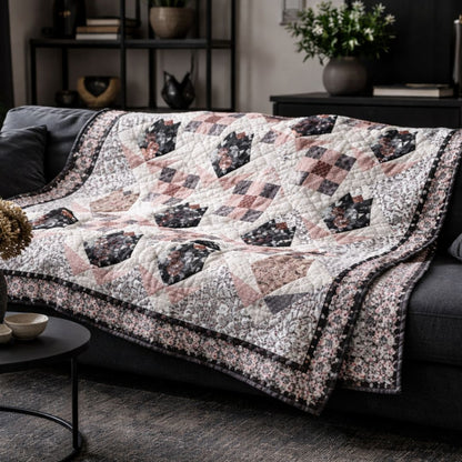 DARK BLOSSOM QUILT PATTERN