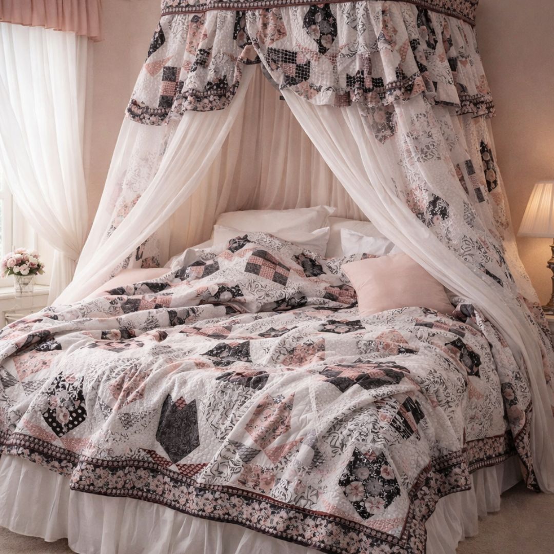 DARK BLOSSOM QUILT PATTERN