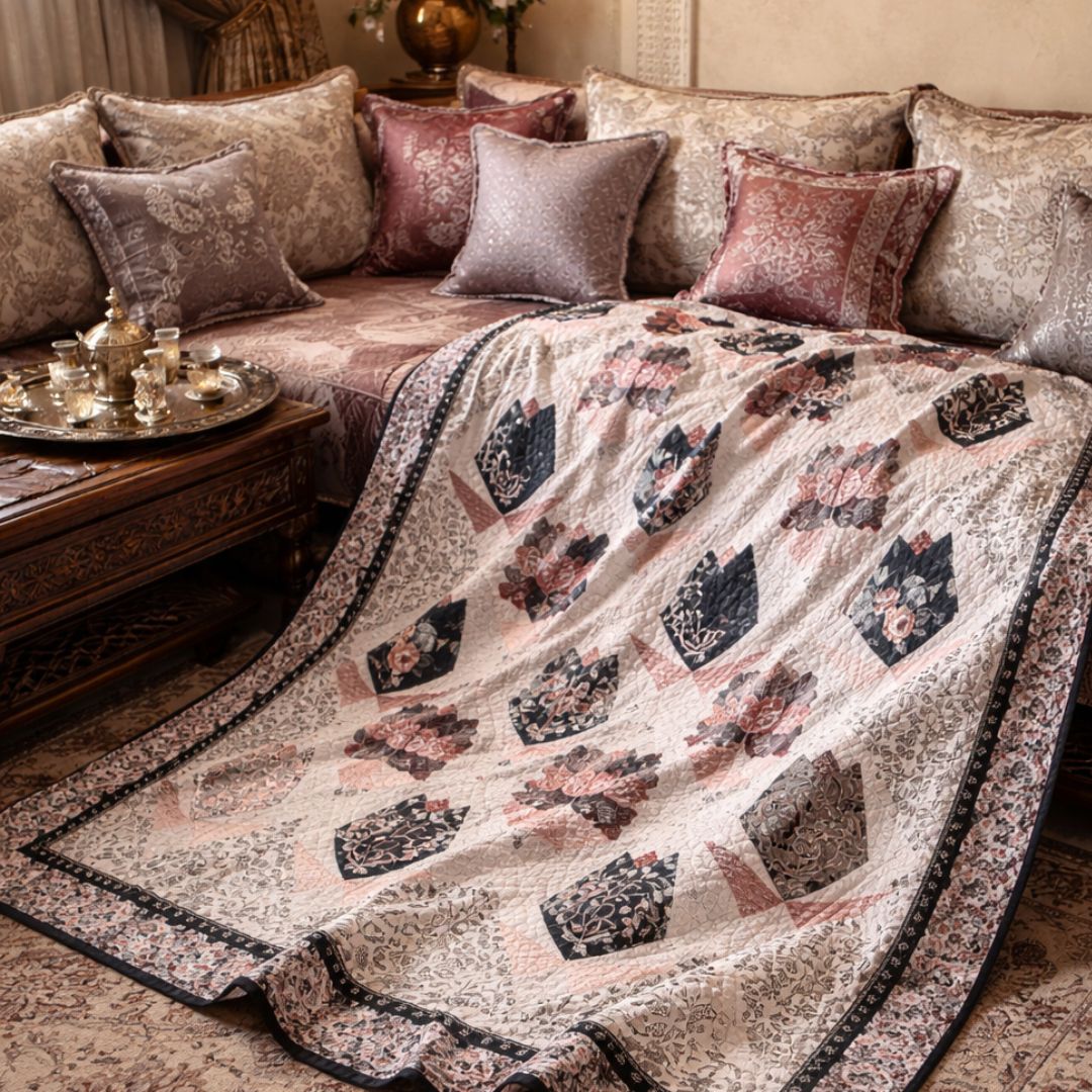 DARK BLOSSOM QUILT PATTERN