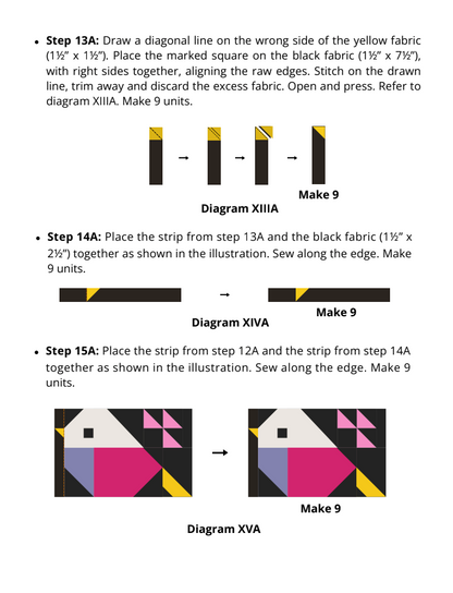 SelloraX -  🐦 Flying Dreams – Quilt Pattern (Digital Download)