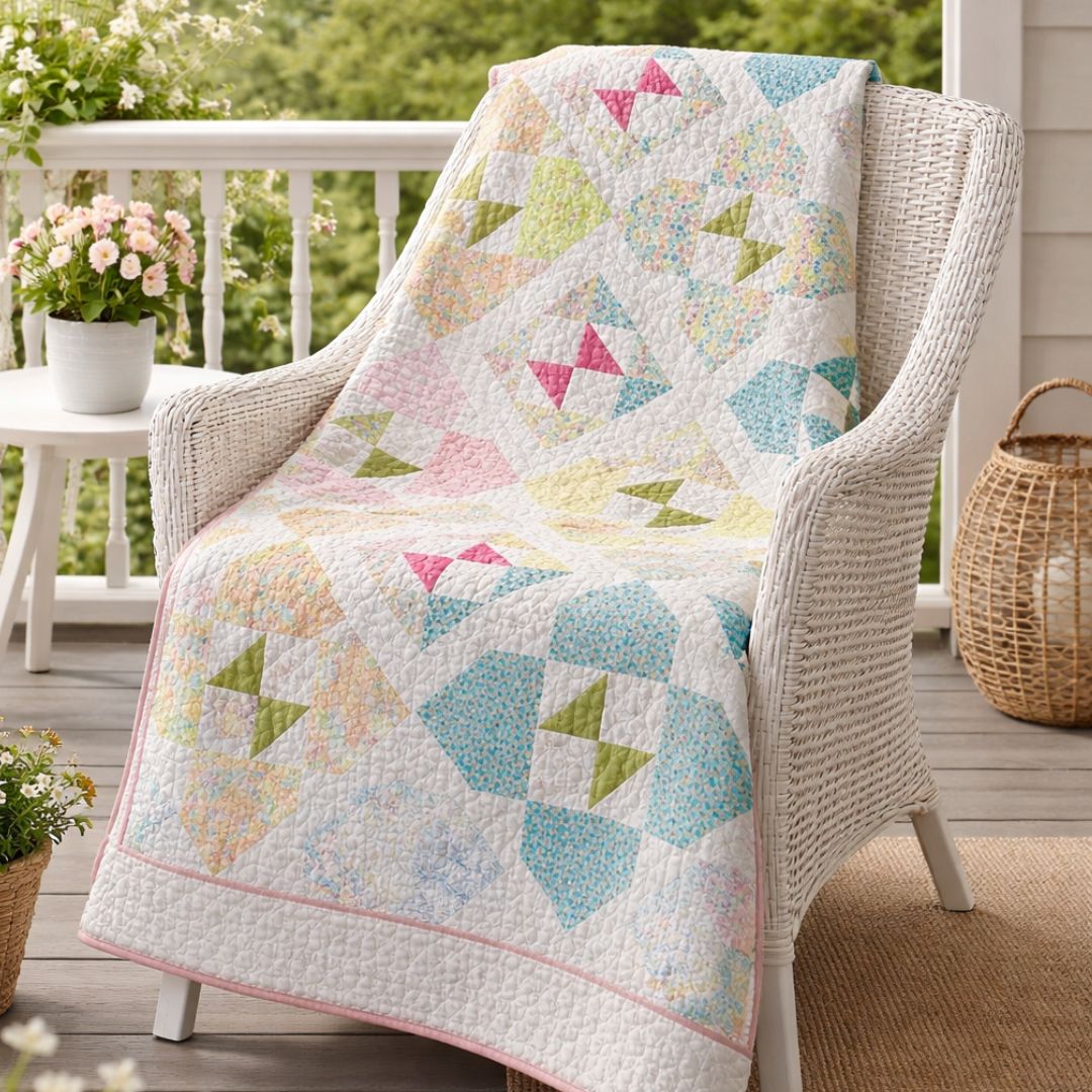 SUNLIT WAVES QUILT PATTERN