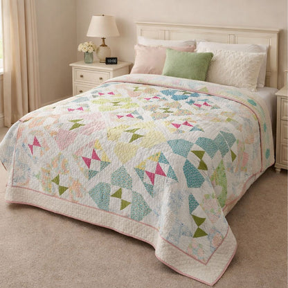 SUNLIT WAVES QUILT PATTERN