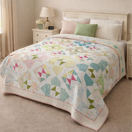 SUNLIT WAVES QUILT PATTERN