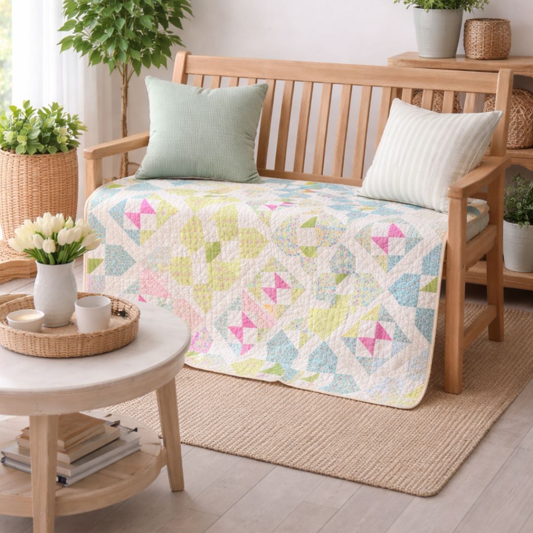 SUNLIT WAVES QUILT PATTERN