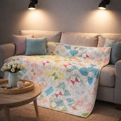 SUNLIT WAVES QUILT PATTERN