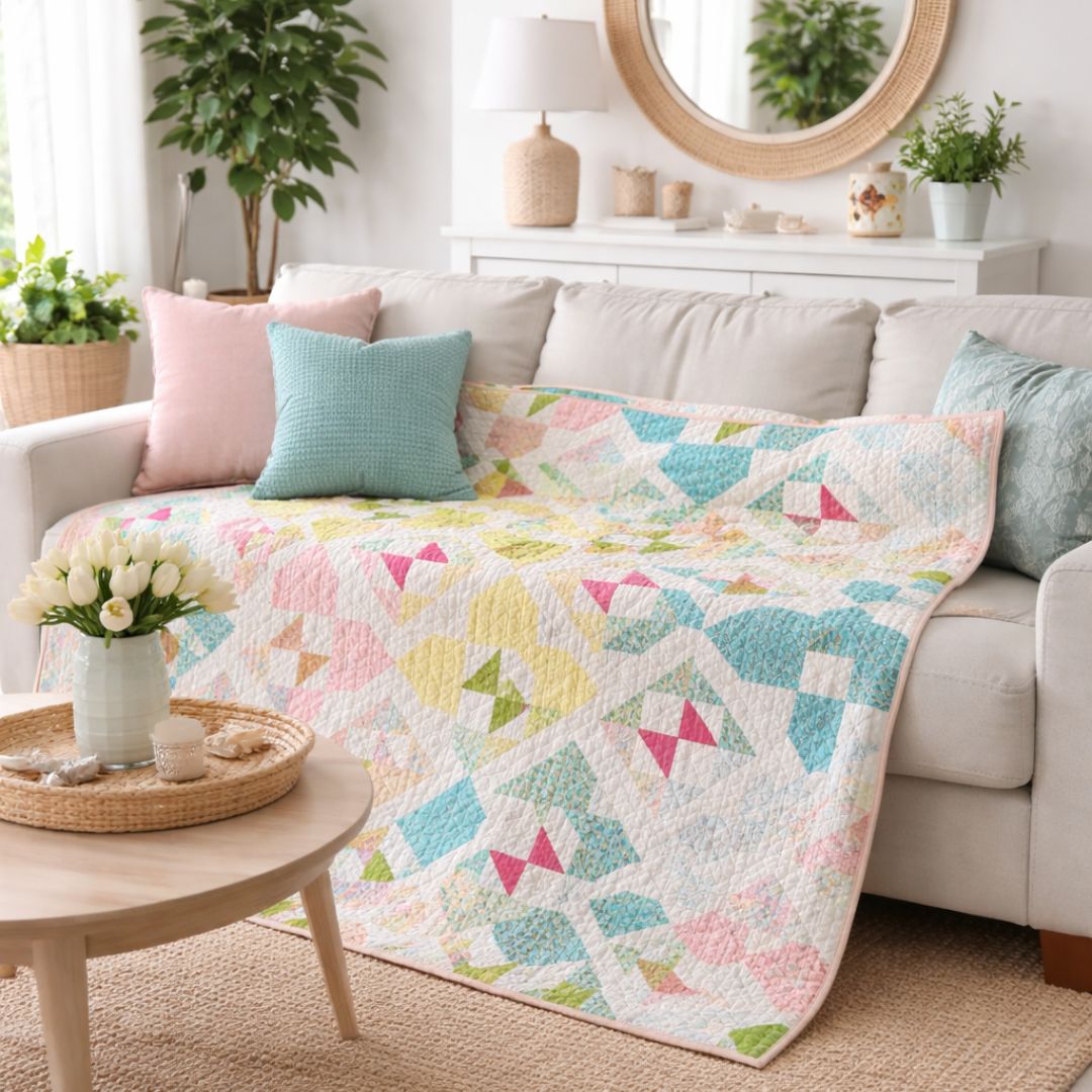 SUNLIT WAVES QUILT PATTERN